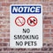 Signmission No Smoking No Pets OSHA Notice Sign, Plastic, 7in W x 10in L, 2PK OS-2PACK-NS-P-710-V-14807 - alternate 6